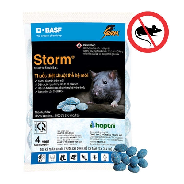 Thuốc diệt chuột Storm 1 gói 20 viên