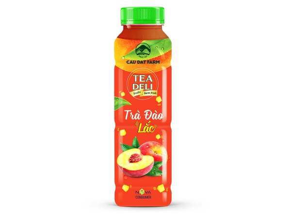Trà đào lắc Fruit Deli chai 1L