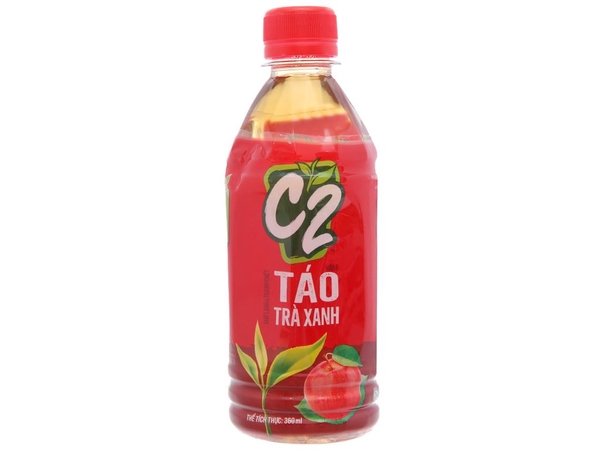 Trà xanh C2 vị táo chai 360ml