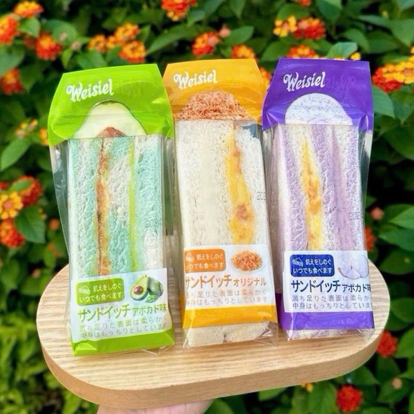 Bánh Sandwich Tam Giác Chà Bông Weisiel Vị Khoai Môn  gói 60g