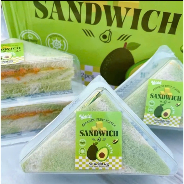 Bánh sandwich tam giác vị bơ phô mai Weisiel gói 60g