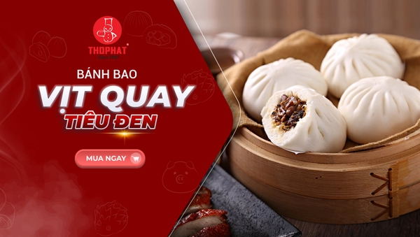 Bánh Bao Vịt Quay Sốt Tiêu Đen Thọ Phát 70g