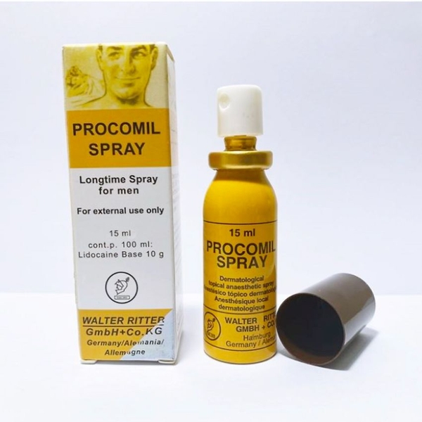 Chai Xịt Procomil Spray 15Ml - Hỗ Trợ Nam Giới Duy Trì Thời Gian Gần Gũi Lâu Hơn – Chính Hãng Đức