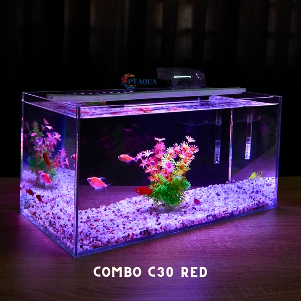 Bể cá mini 40x20x20cm Nhiều Mẫu Để Bàn Đẹp Phù Hợp Nuôi Cá Cảnh Nhỏ