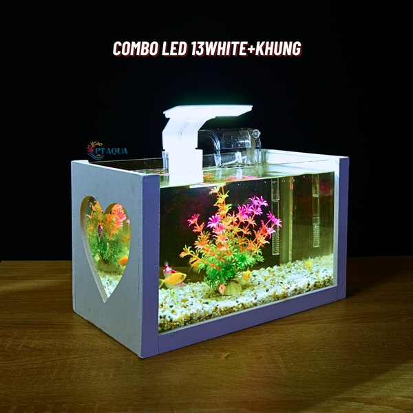 Bể cá mini để bàn COMBO Chọn mẫu 30x15x18cm để bàn nhỏ gọn phù hợp nuôi cá cảnh mini