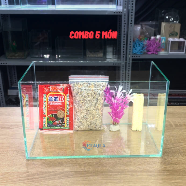 Bể cá mini COMBO Phụ kiện 5 món , 6 món , 7 món