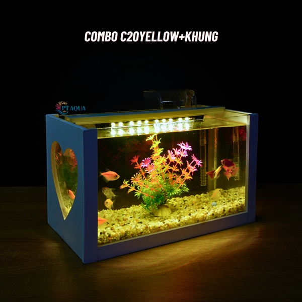Bể cá mini để bàn COMBO Chọn mẫu 30x15x18cm để bàn nhỏ gọn phù hợp nuôi cá cảnh mini