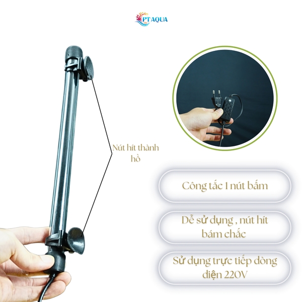 Đèn bể cá RGB CHÌM ĐỔI MÀU 3 chế độ sáng dành cho hồ cá cảnh