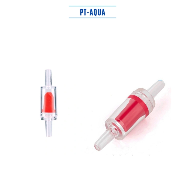 Van 1 chiều màu đỏ bằng NHỰA cho ống sủi khí oxy 4 5 li hồ cá cảnh