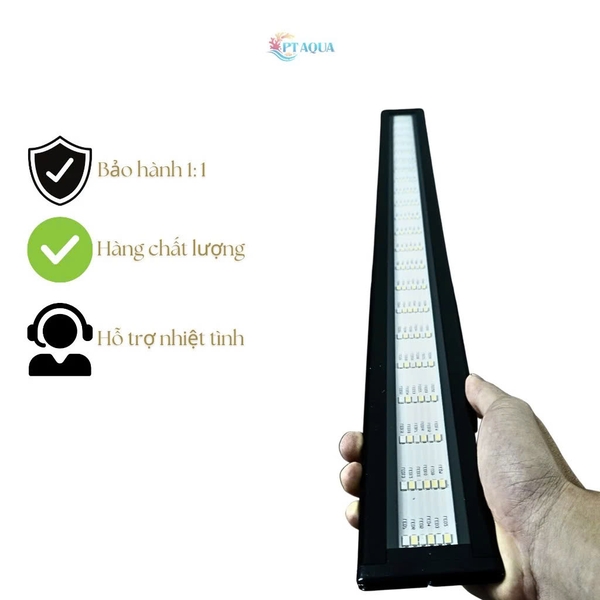 Đèn Led Bể Cá 80cm - 1m1 Dành Cho Hồ Cá Hồ Thủy Sinh 6 Dãy Led Có Ánh Sáng Trắng và Đổi Màu