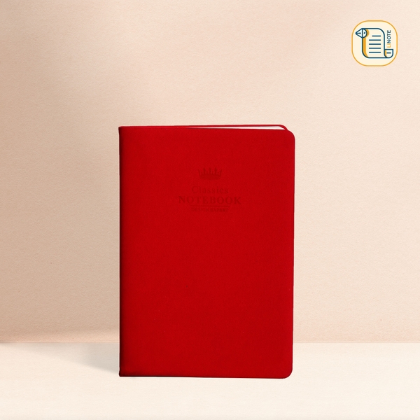 Sổ tay A5; 17,5x9,5 kẻ ngang Classic Notebook bìa da 2 màu 70gsm, 200 trang
