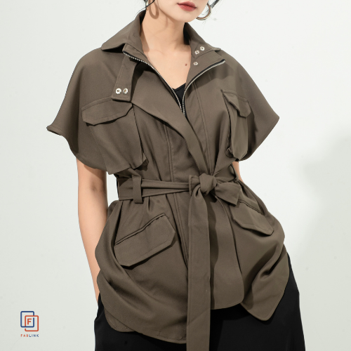 Áo Khoác Thắt Lưng Nữ Faslink BST 1- CM1