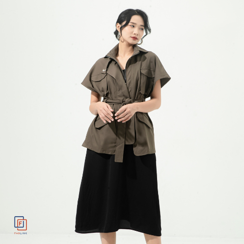 Áo Khoác Thắt Lưng Nữ Faslink BST 1- CM1