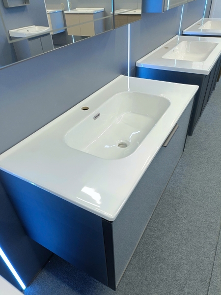 Bộ tủ chậu lavabo, tủ gương phòng tắm TC 034-100