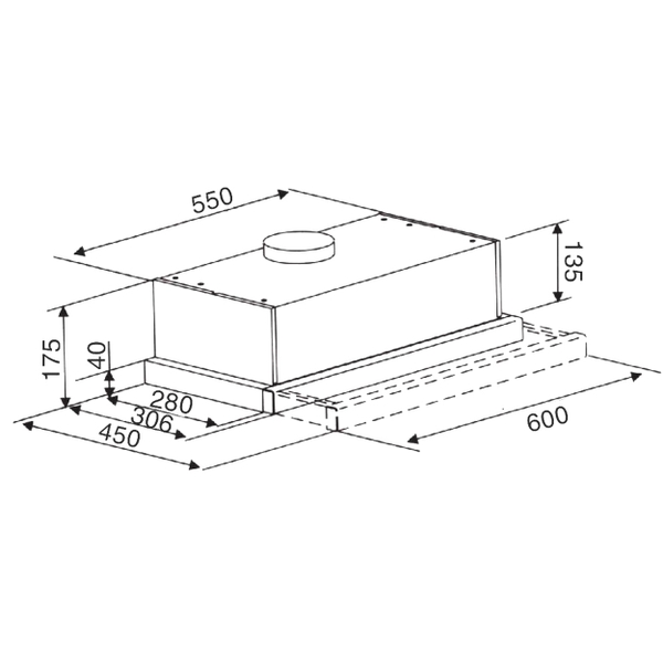 HÚT MÙI ÂM TỦ KAFF KF – TL1006B/ TL1007B/ TL1008B/ TL1009B