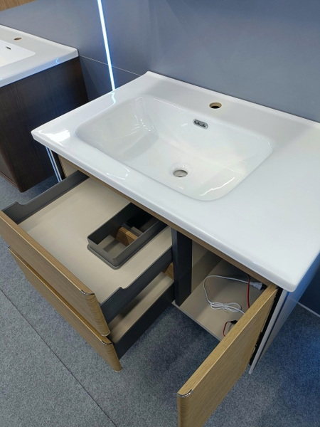 Bộ tủ chậu lavabo, tủ gương phòng tắm TC 033-80