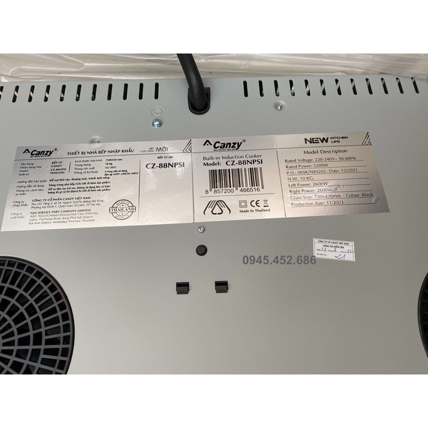 Bếp từ đôi Canzy CZ-88NPSH