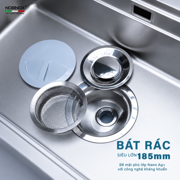 Chậu rửa bát NoBiNox NJ564D