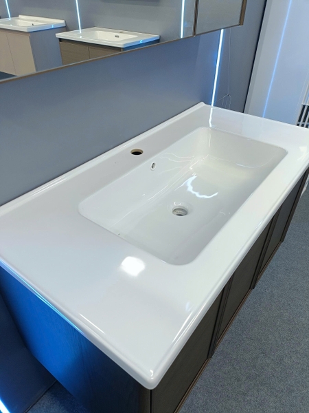 Bộ tủ chậu lavabo, tủ gương phòng tắm TC 035-100