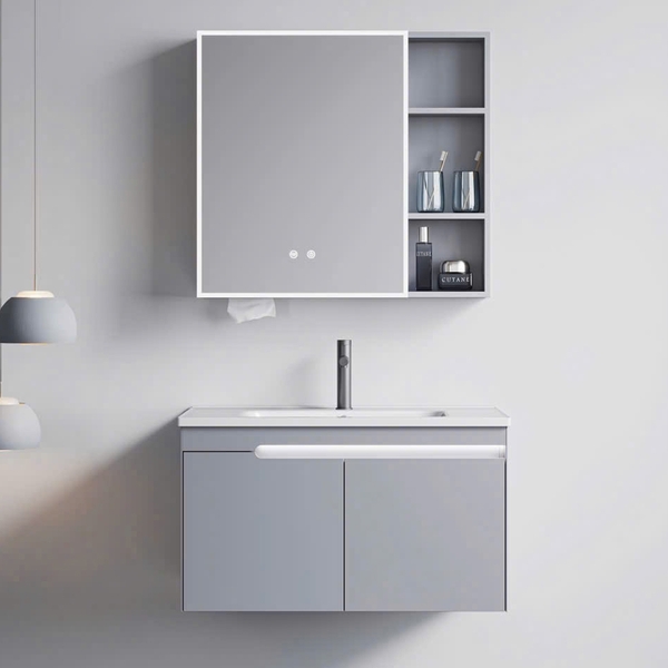 Bộ tủ chậu lavabo, tủ gương phòng tắm CR-299