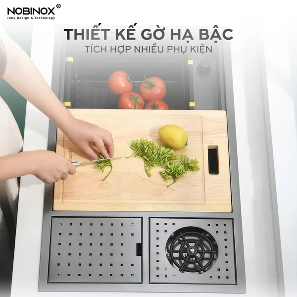 Chậu rửa bát NoBiNox NJ511B