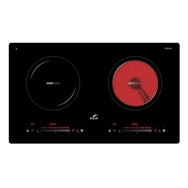 Bếp từ đôi Bauer 3008SE | Bo viền | Sôi liu diu | Tặng bộ nồi 4 món