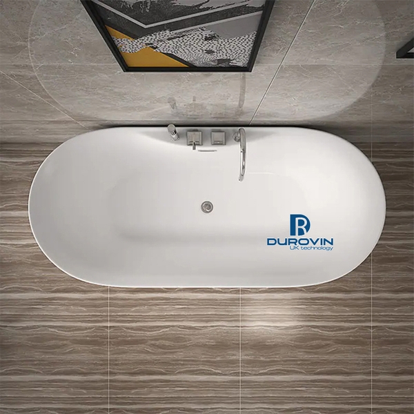 Bồn Tắm Ovan Viền Mỏng Gắn Sen Vòi DRV-1236