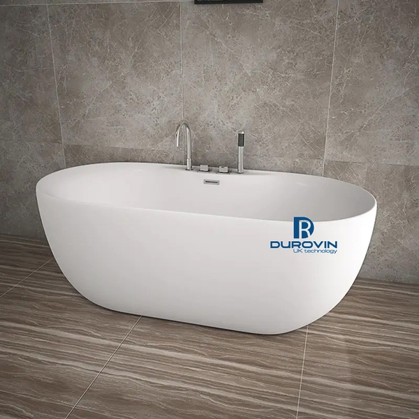 Bồn Tắm Ovan Viền Mỏng Gắn Sen Vòi DRV-1236