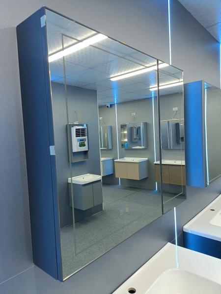 Bộ tủ chậu lavabo, tủ gương phòng tắm TC 034-100