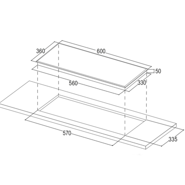 Bếp từ đôi Bauer BE 360SA
