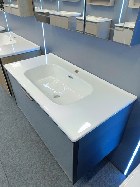 Bộ tủ chậu lavabo, tủ gương phòng tắm TC 034-100