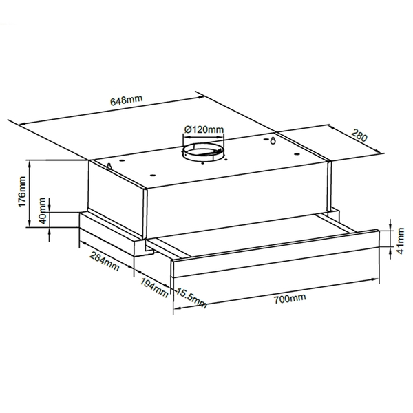 Máy hút mùi âm tủ Canzy CZ D700B