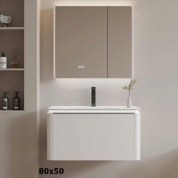 Bộ tủ chậu lavabo, tủ gương phòng tắm CR-284