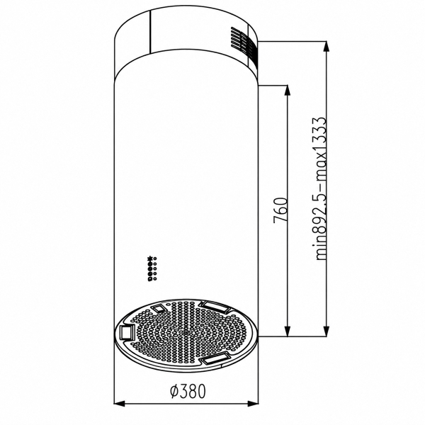 Máy Hút Đảo KAFF KF-IS380CRB