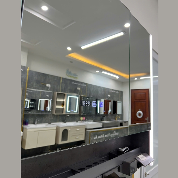 Bộ tủ chậu lavabo, tủ gương phòng tắm WL 2072