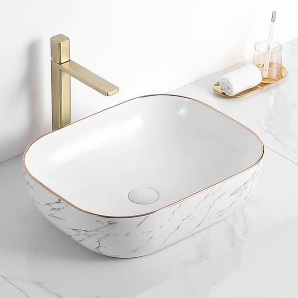 Chậu rửa mặt (lavabo) dương bàn F-CB020