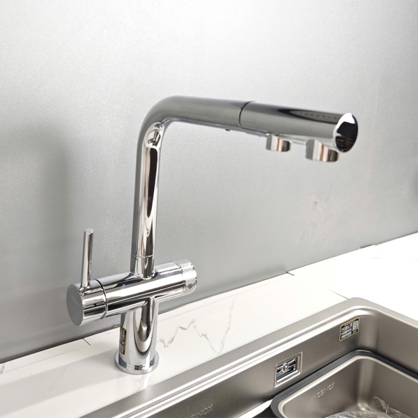 Bộ đôi chậu, vòi rửa bát Nobinox NX333 & ARVO V676