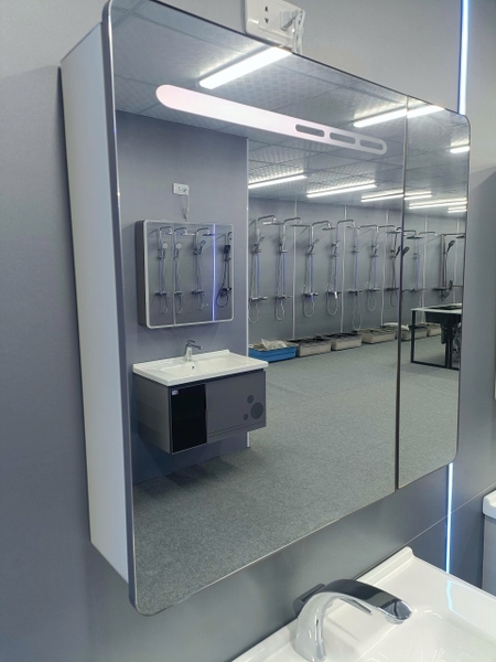 Bộ tủ chậu lavabo, tủ gương phòng tắm TC 009-80