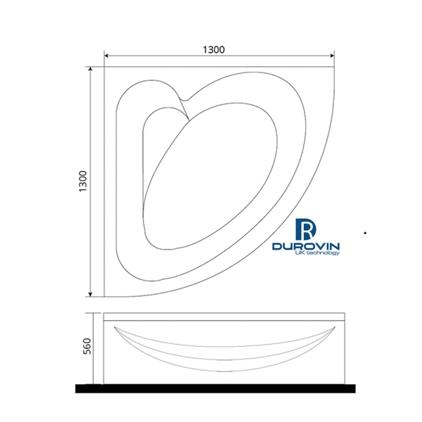 Bồn Tắm Góc 1m3 DRV-2123