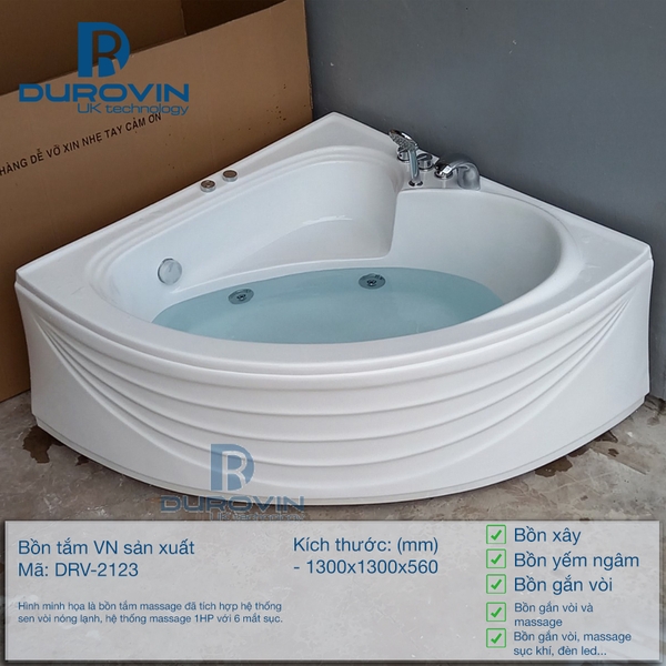 Bồn Tắm Góc 1m3 DRV-2123