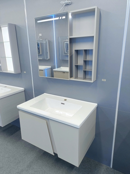 Bộ tủ chậu lavabo, tủ gương phòng tắm TC 017-80