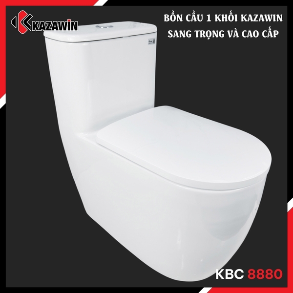 Bồn Cầu Một Khối KAZAWIN KBC 8880