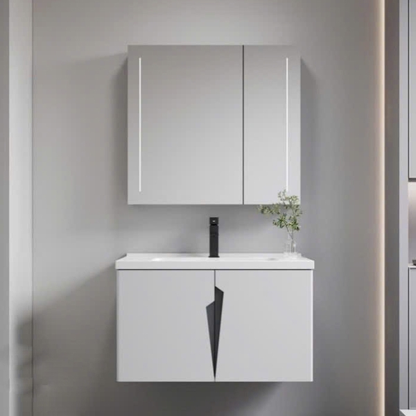 Bộ tủ chậu lavabo, tủ gương phòng tắm CR-285
