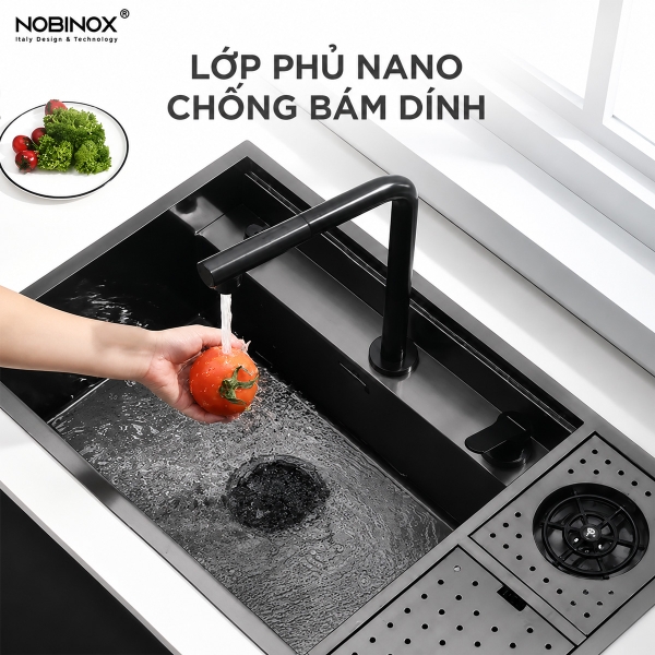 Chậu rửa bát NoBiNox NJ510B