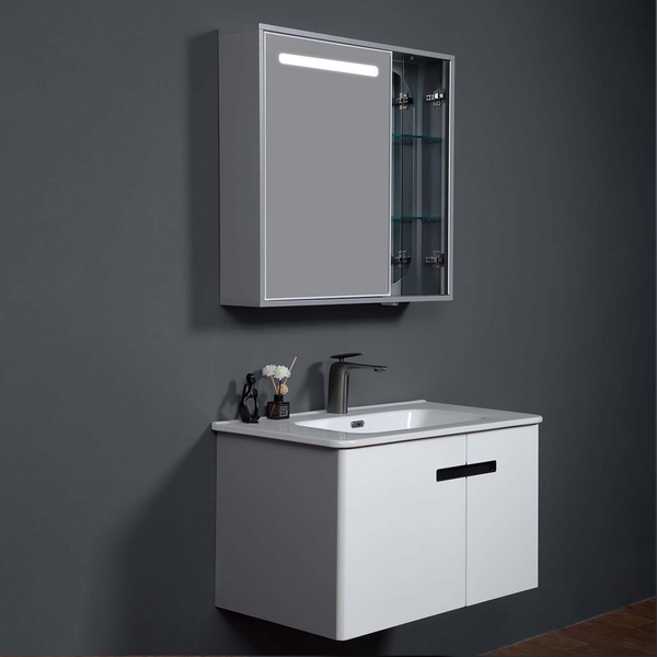 Bộ tủ chậu lavabo, tủ gương phòng tắm MW6616