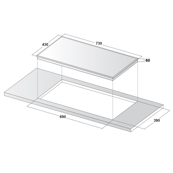 Bếp từ đôi Canzy CZ-NTC68HN