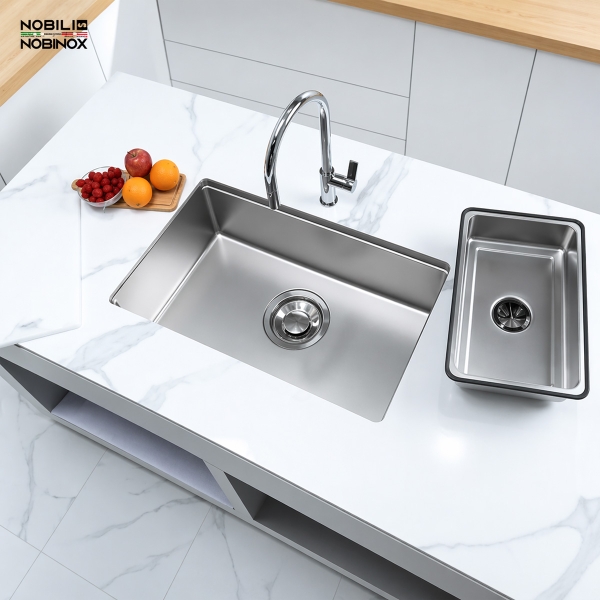 Chậu rửa bát NoBiNox NN974DT