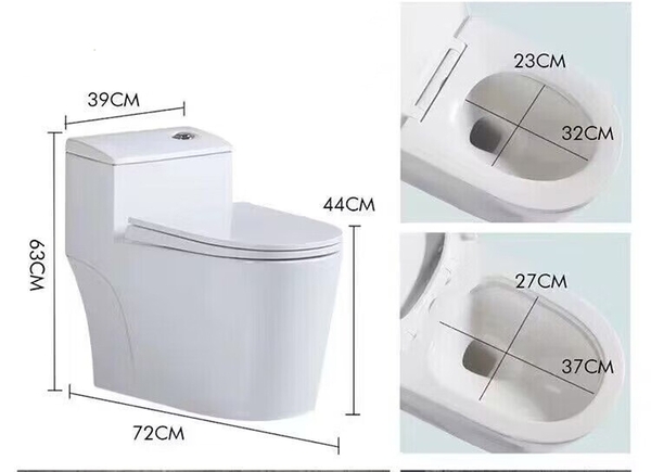 Bồn cầu 1 khối, bệt vệ sinh F-SM2
