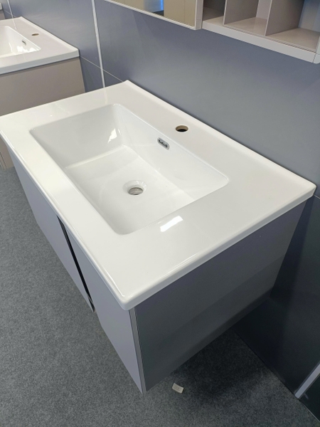 Bộ tủ chậu lavabo, tủ gương phòng tắm TC 018-80