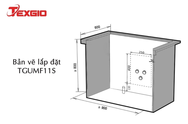 Máy rửa bát Texgio Dishwasher TGUMF11S - 11 Bộ Đa Năng Tích Hợp Rửa Sóng Siêu Âm, Sấy Khí Nóng, UV
